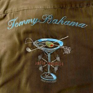 Tommy Bahama silk button down shirt